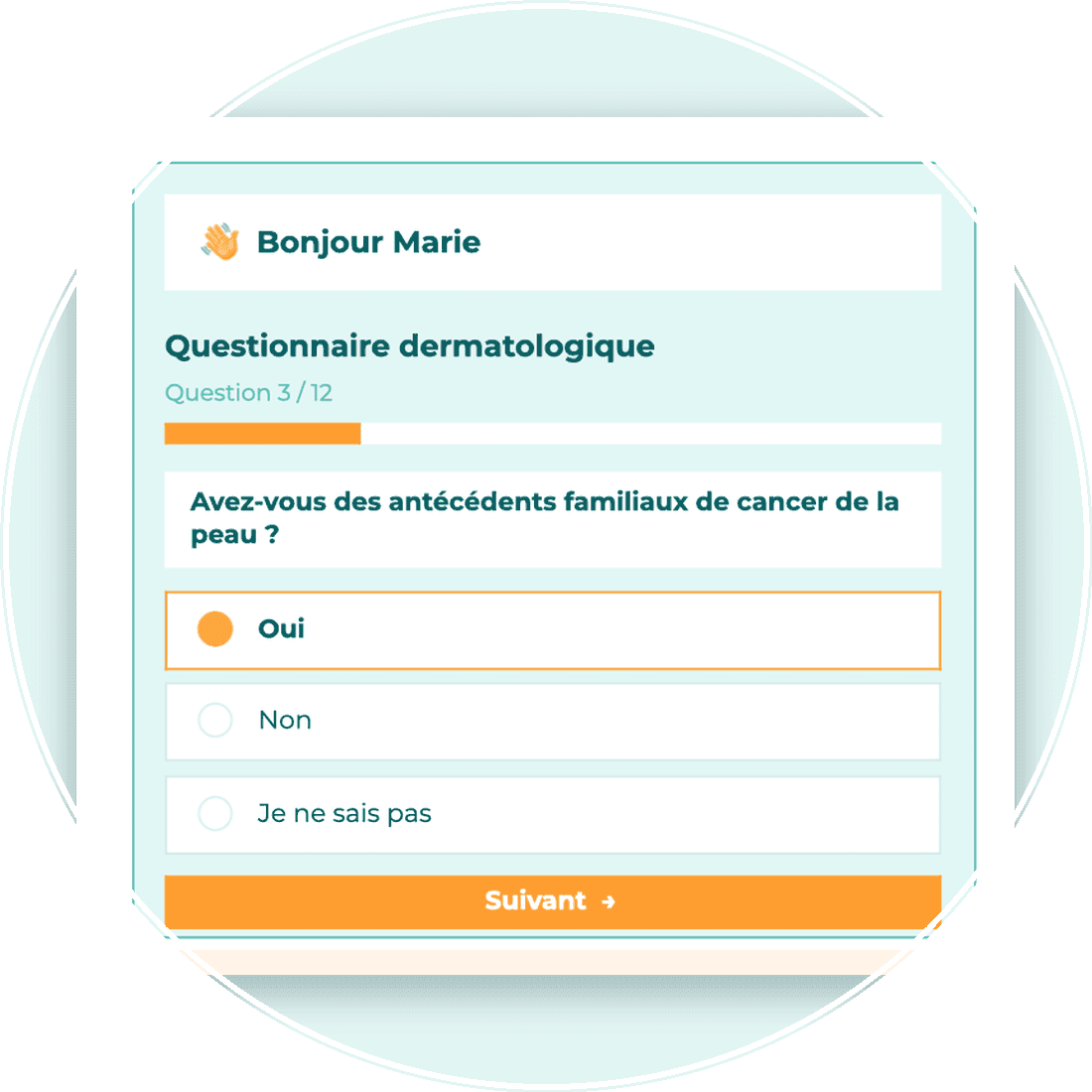 Application IRIS Prévention — questionnaire de santé personnalisé